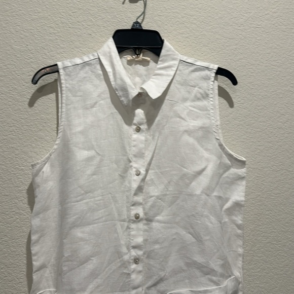 NWT EILEEN FISHER Organic Linen Sleeveless Dress - Picture 7 of 8